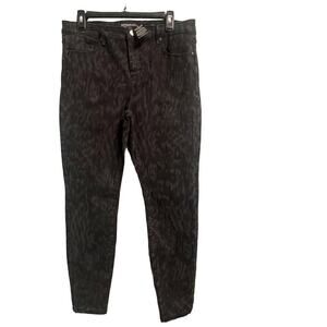 Liverpool NEW Black Denim Jeans Size 12 Sz 31 Print Five Pocket Skinny